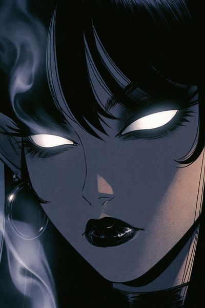 Dark Anime Portrait Poster.