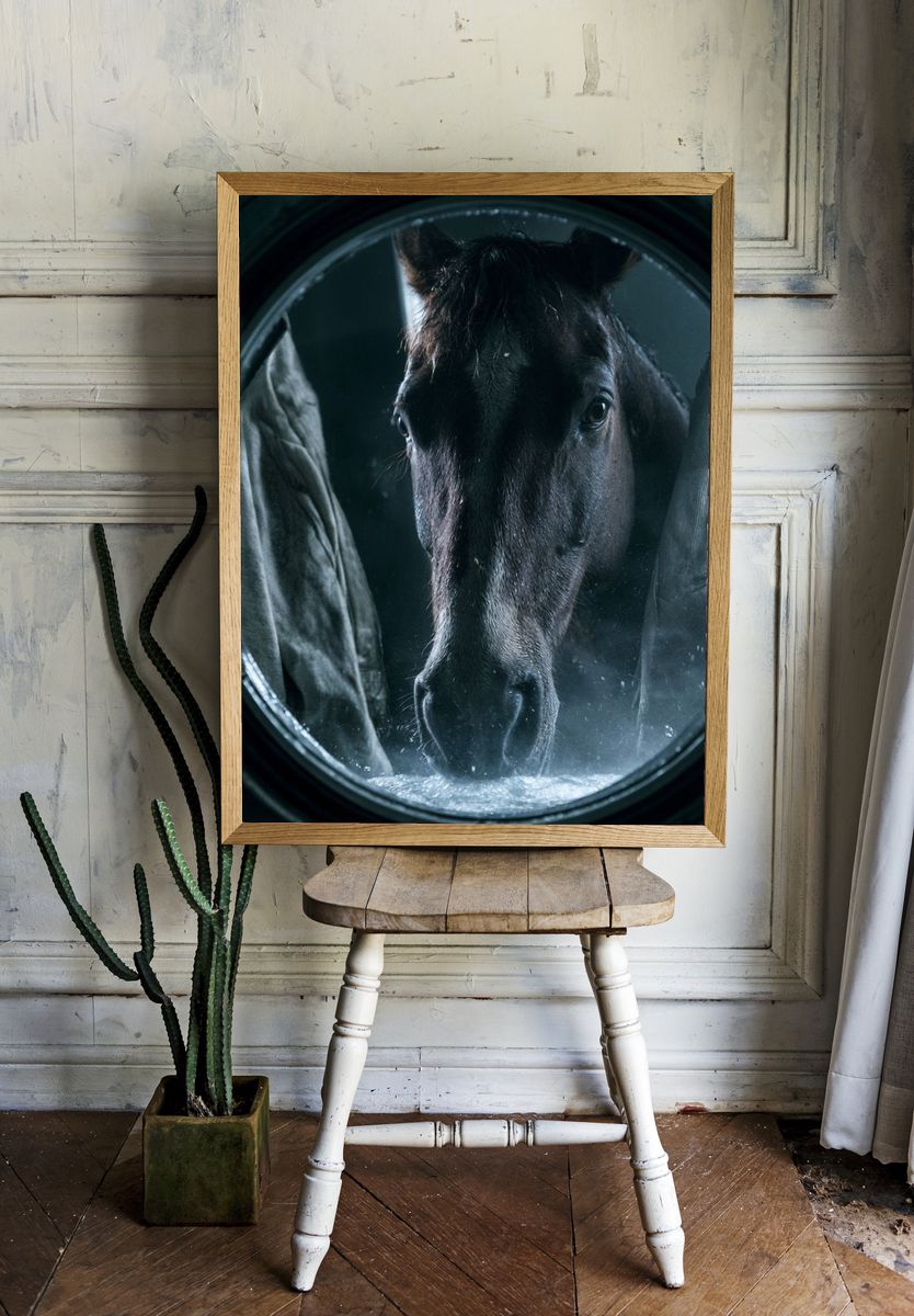 Horse Portrait Photography Poster. — room view 1