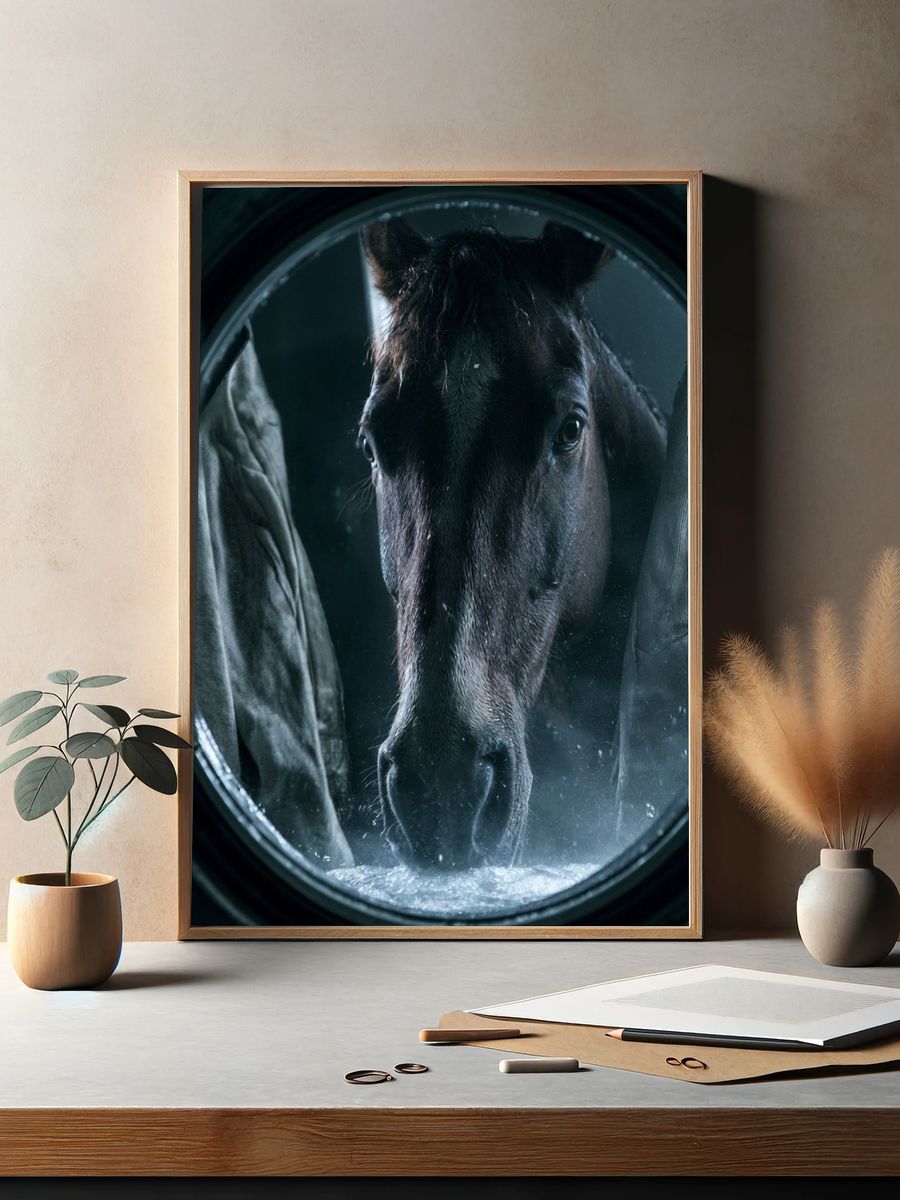 Horse Portrait Photography Poster. — room view 2