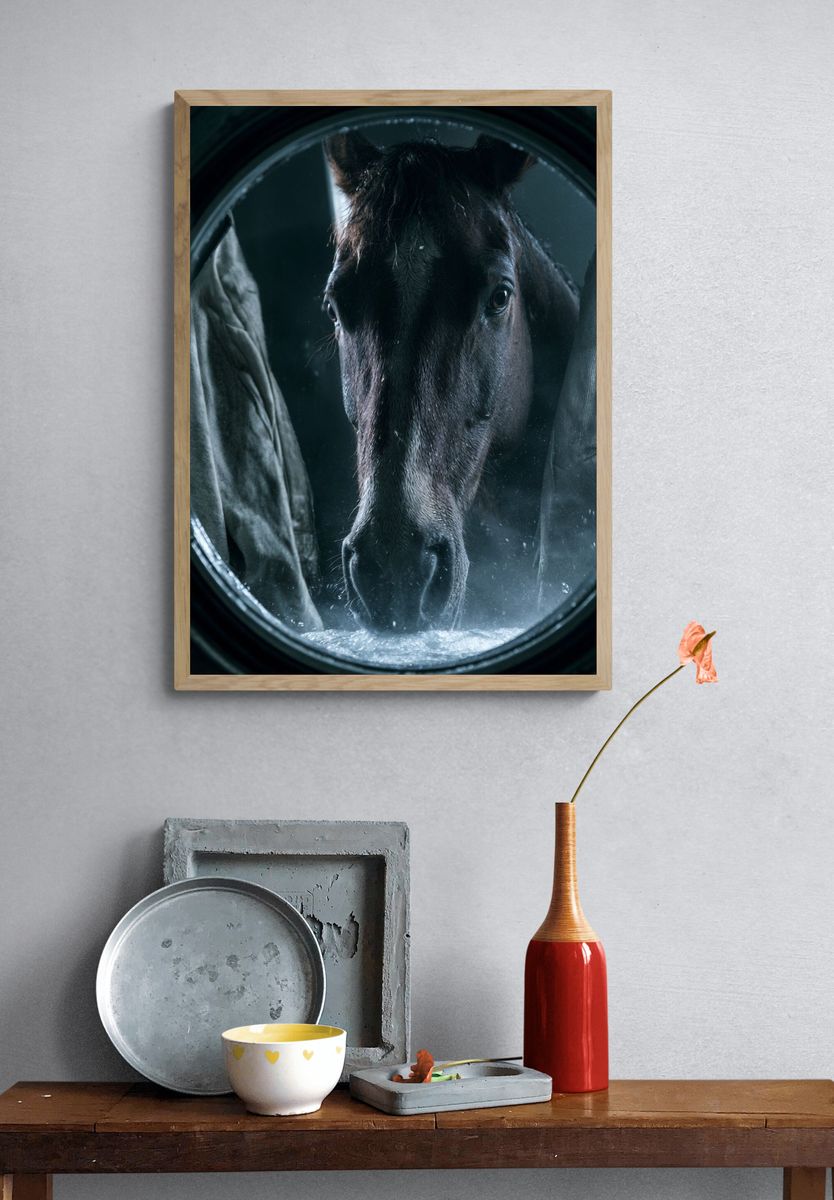 Horse Portrait Photography Poster. — room view 3
