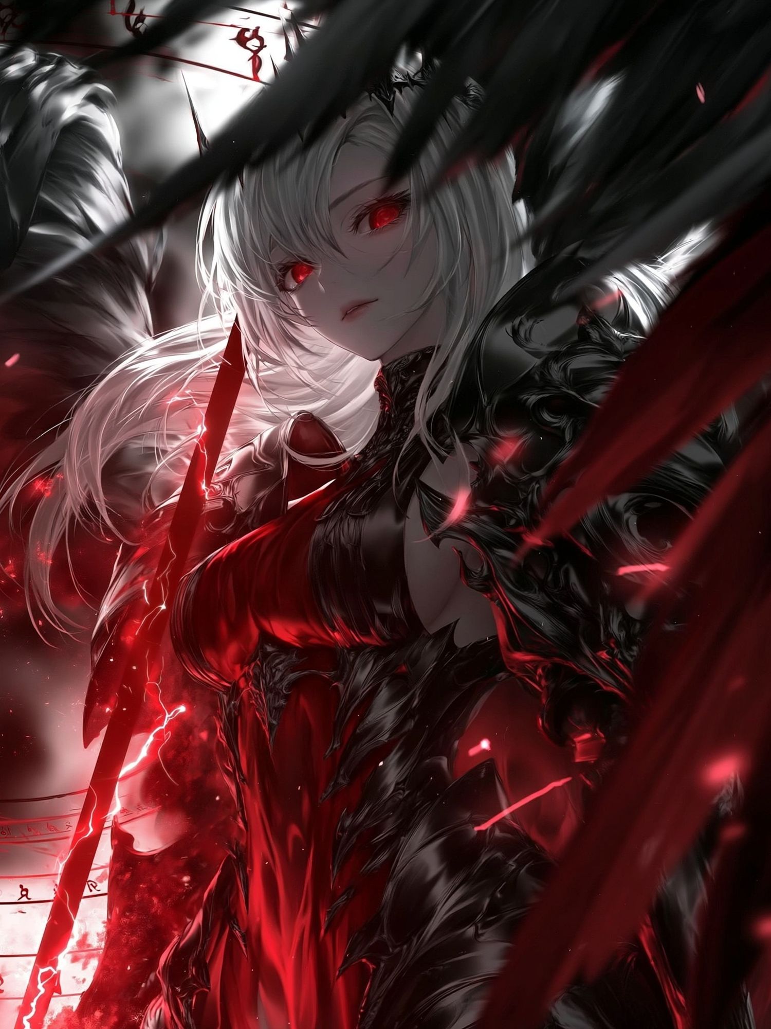 Dark Fantasy Anime Girl Poster. poster — anime art