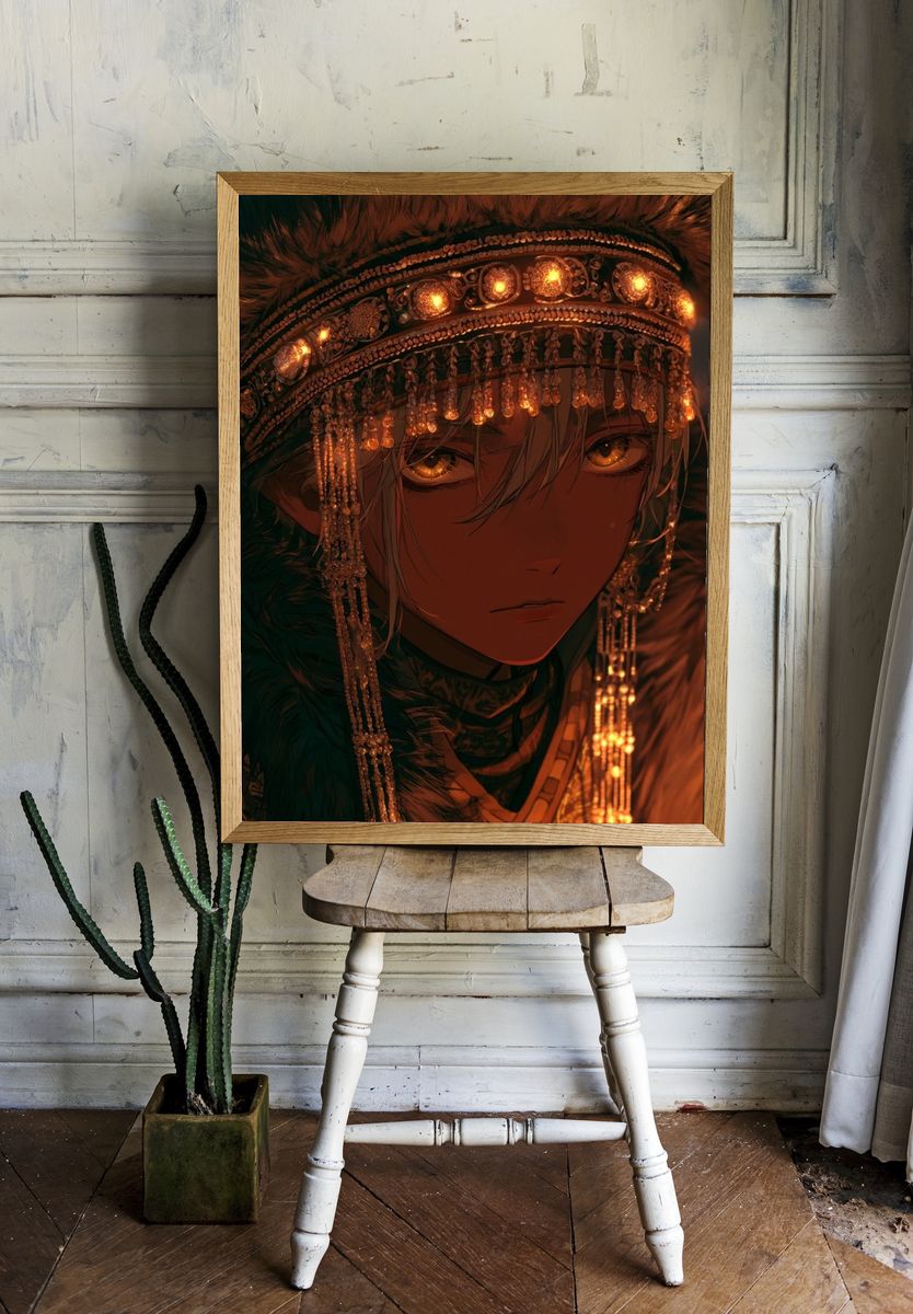 Mystic Anime Portrait Poster. — room view 1