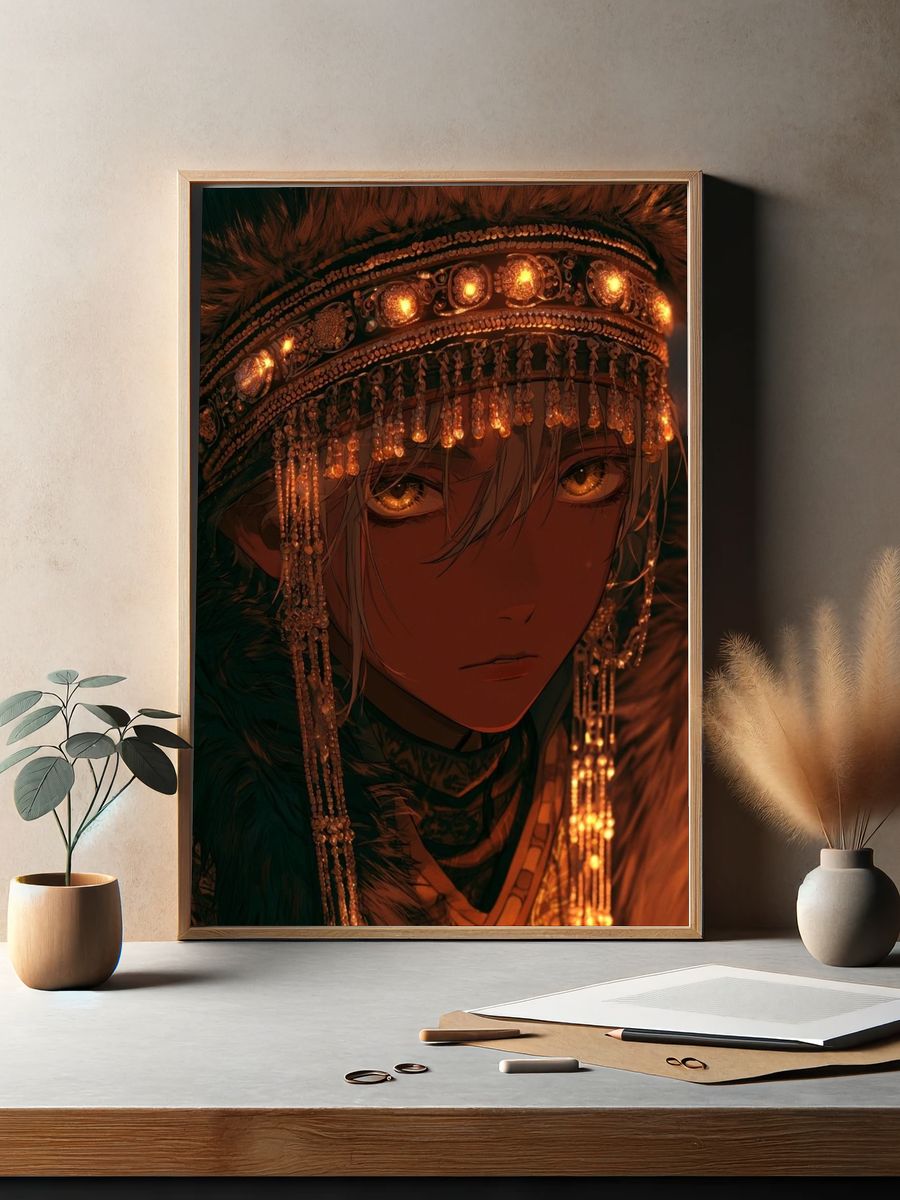 Mystic Anime Portrait Poster. — room view 2