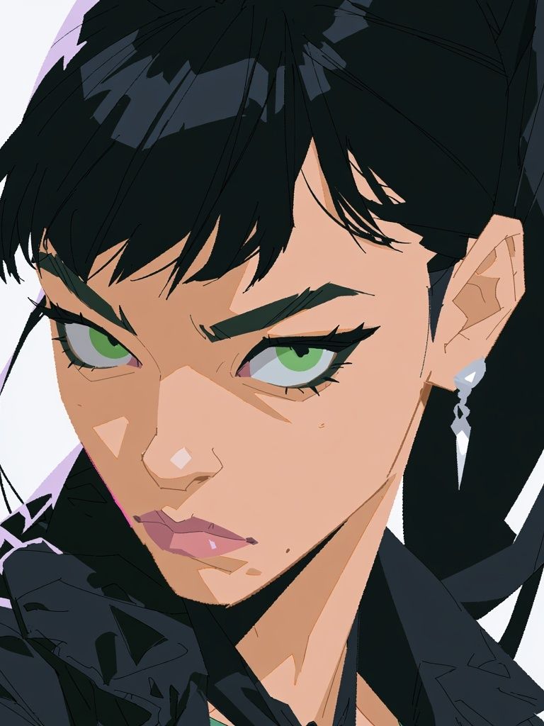 Anime Portrait Digital Art Poster. poster — anime art