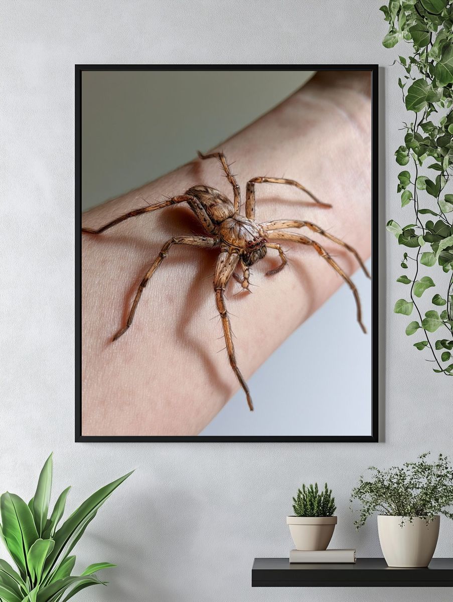 Spider on Hand Photography Poster. — room view 4