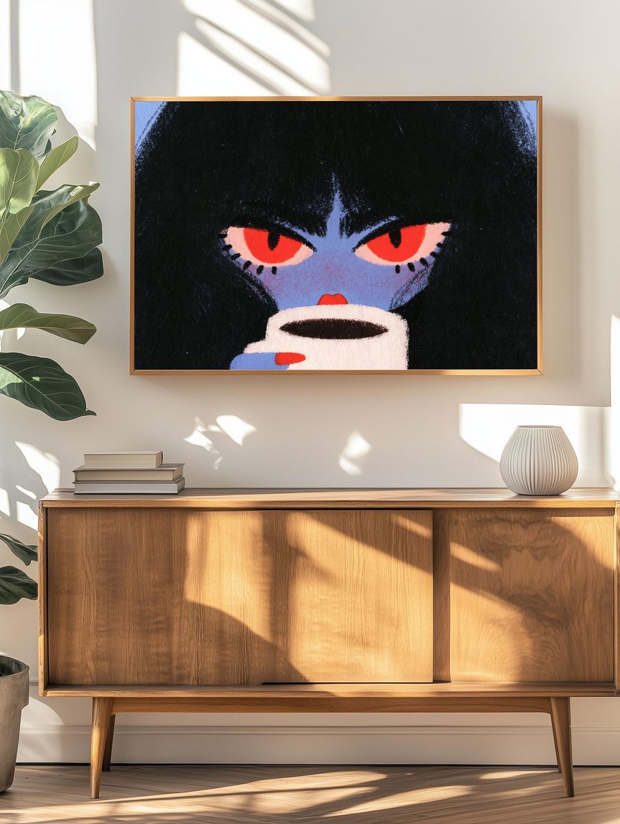 Mystic Cat Portrait Poster. — room view 3