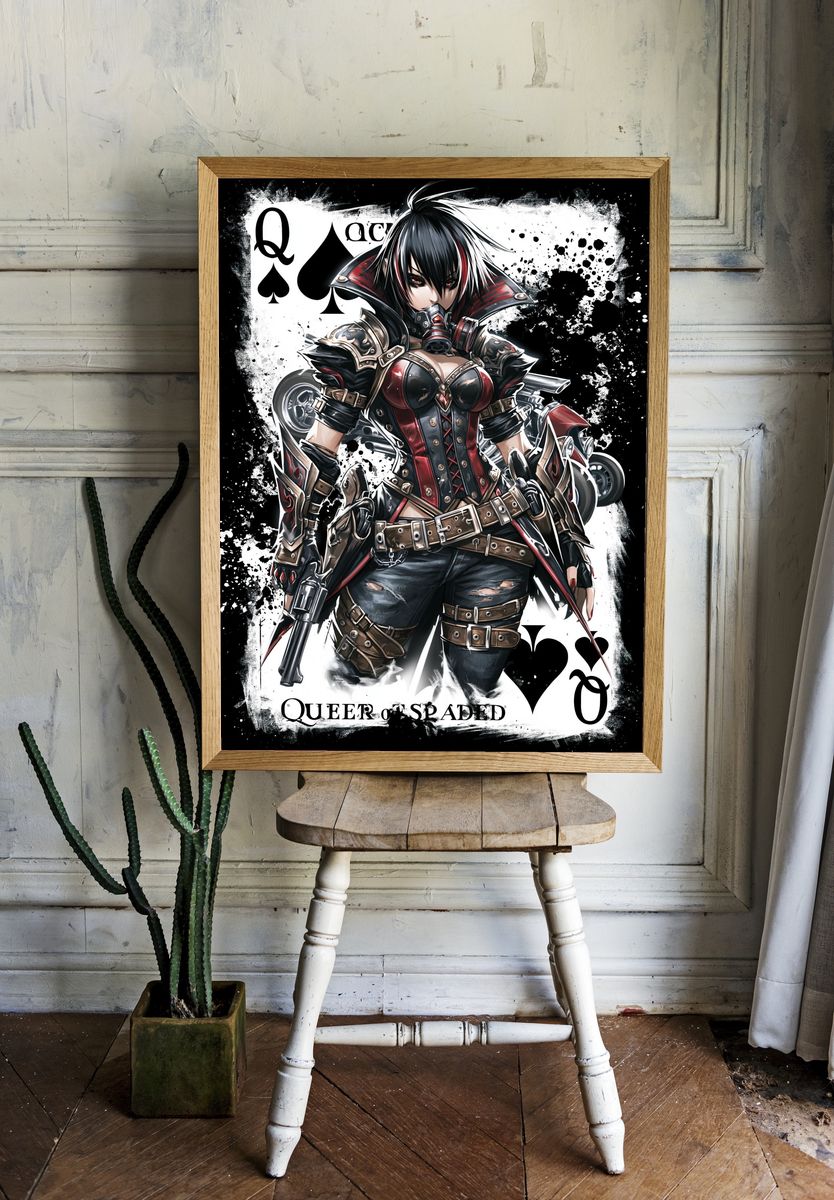 Queen of Spades Anime Poster. room preview