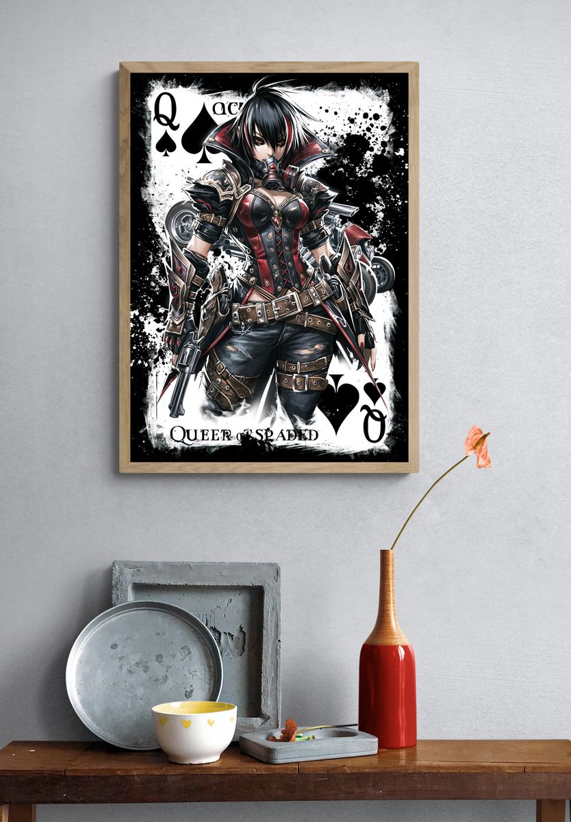 Queen of Spades Anime Poster. — room view 3