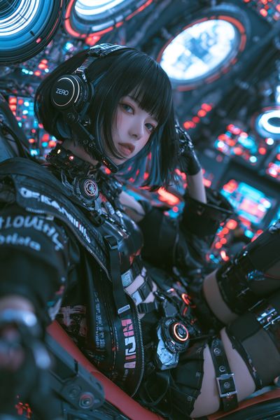 Cyberpunk Anime Pilot Poster.