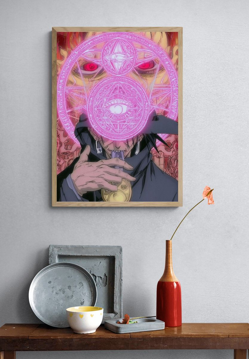 Anime Sorcerer Ritual Poster. — room view 3