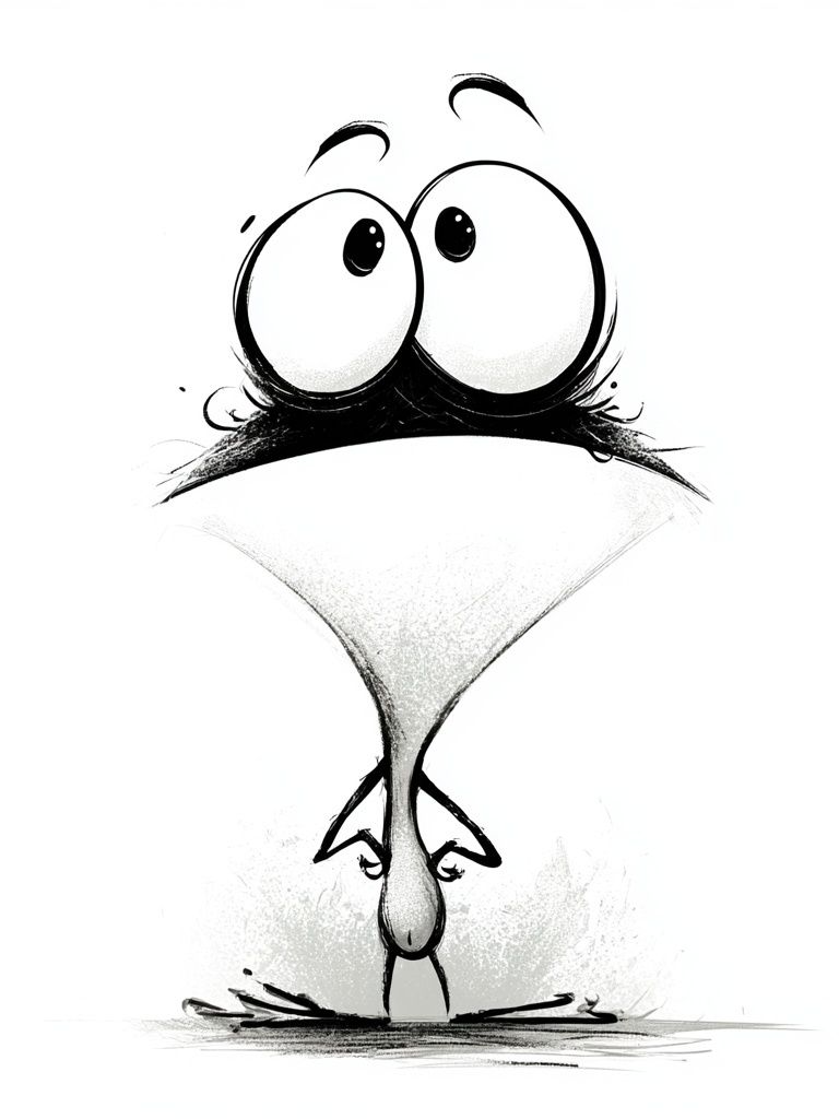 Funny Bird Cartoon Poster. poster detail