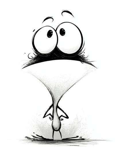 Funny Bird Cartoon Poster.