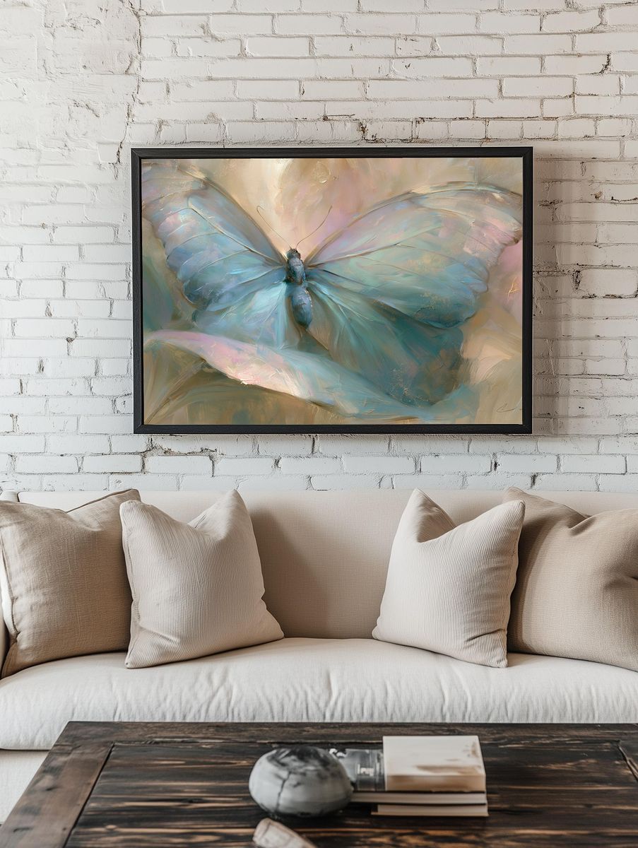 Pastel Butterfly Fine-Art Poster. room preview