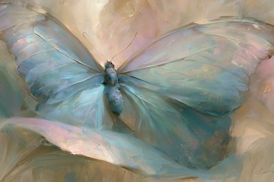 Pastel Butterfly Fine-Art Poster.