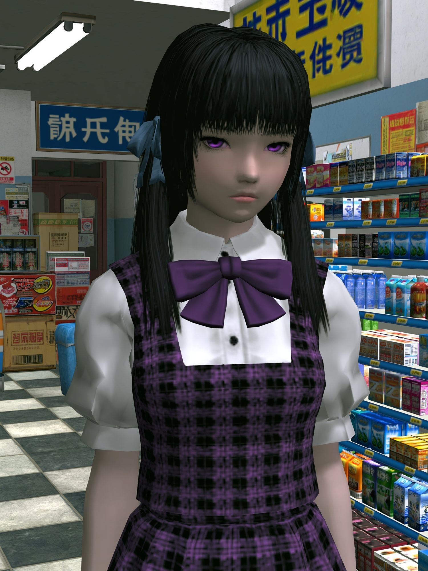 Anime Girl Convenience Store Poster. poster detail