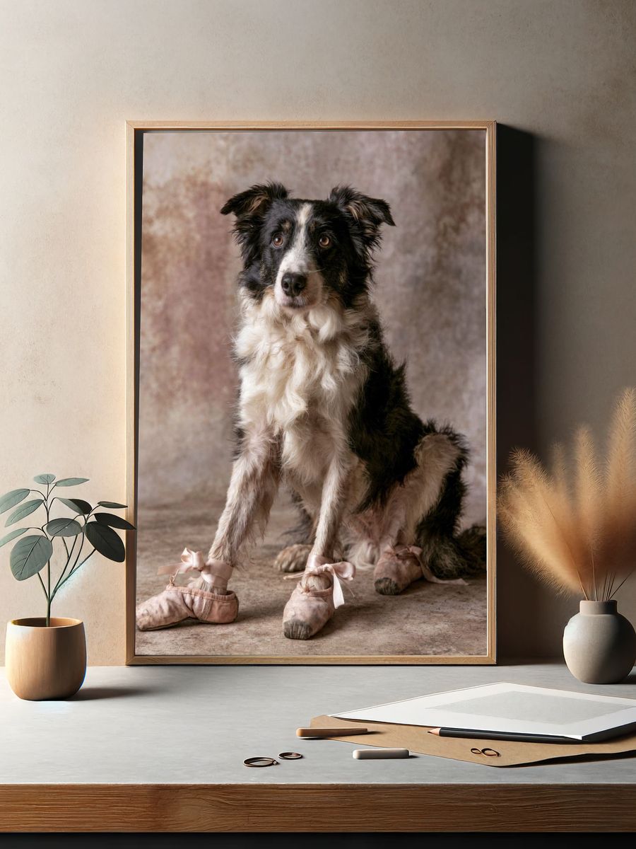Ballet Dog Portrait Poster. — room view 2