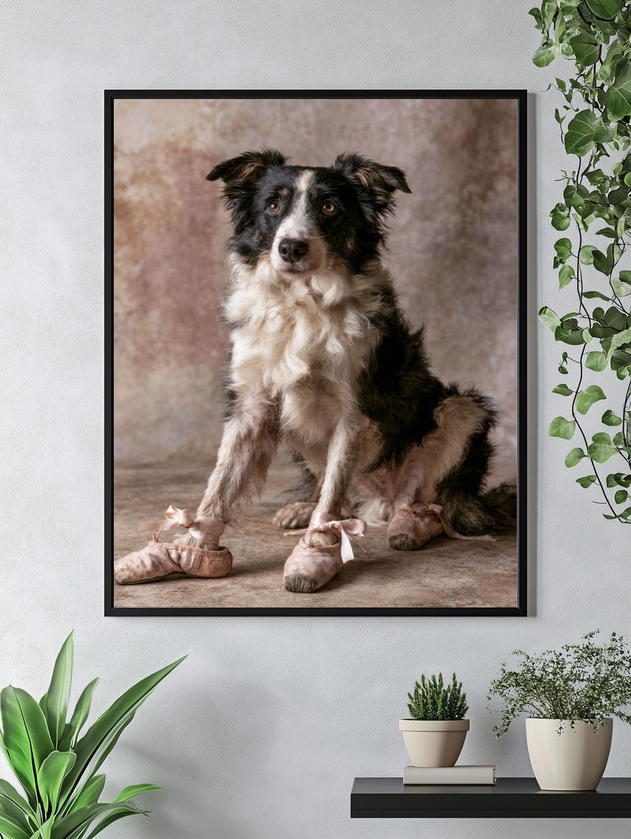 Ballet Dog Portrait Poster. — room view 4