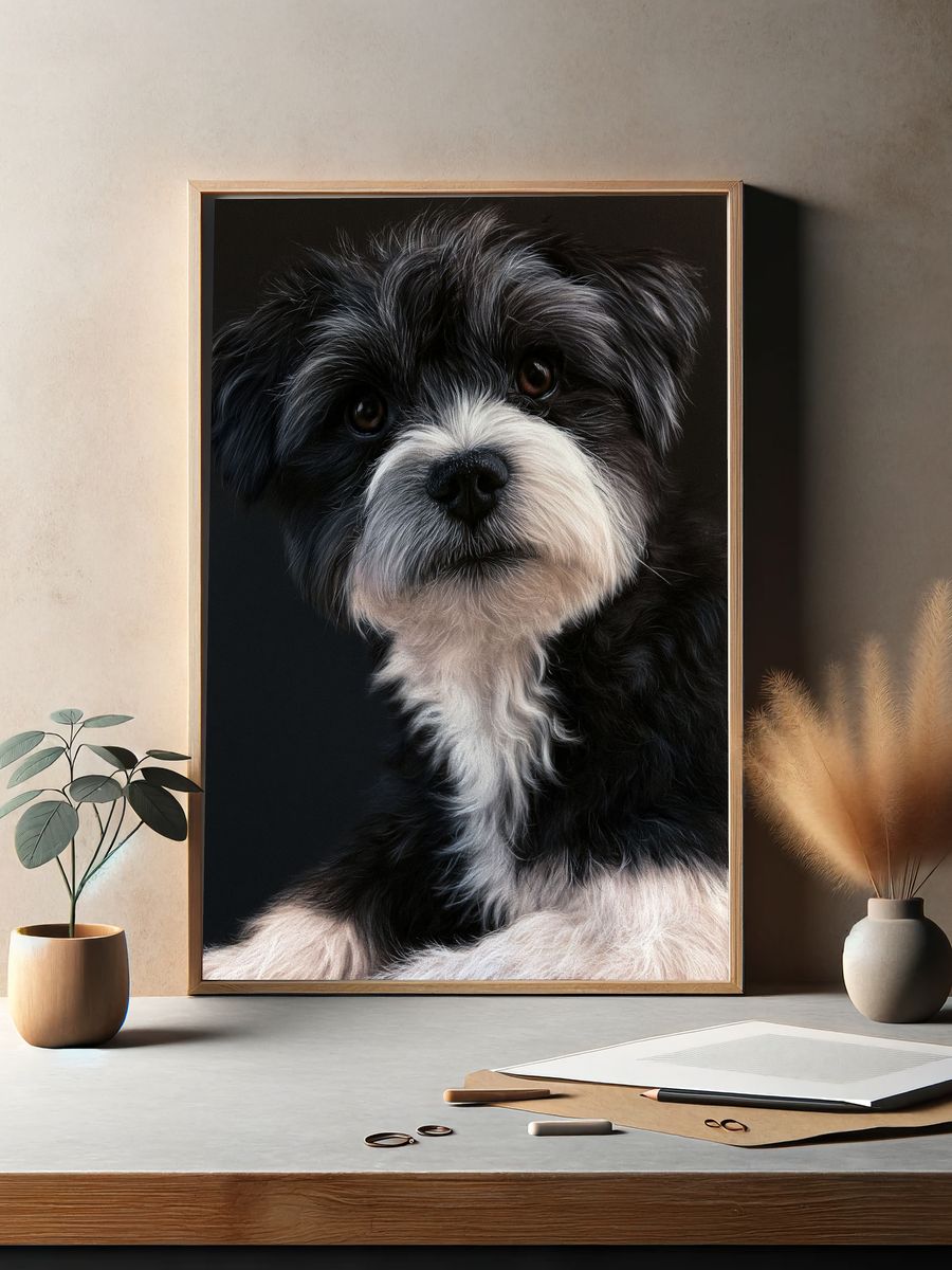 Shih Tzu Portrait Poster. — room view 2