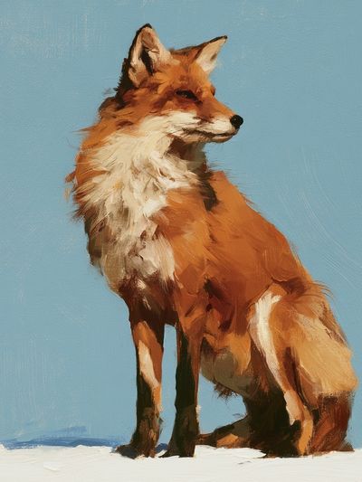 Fox Portrait Fine-Art Poster.