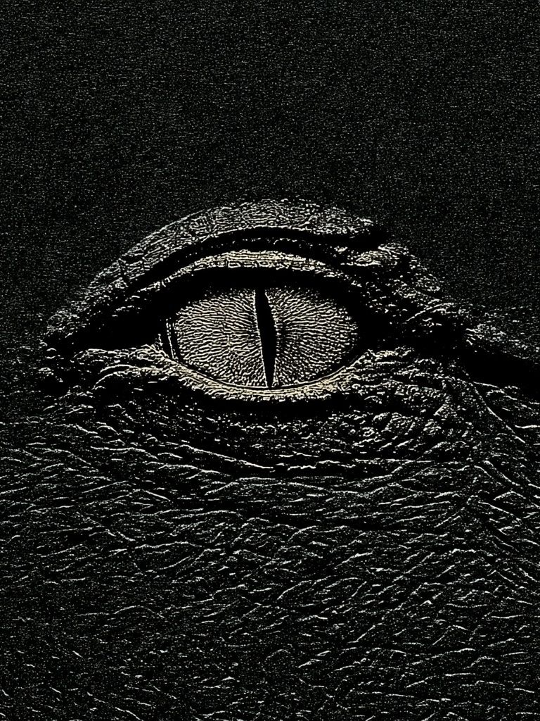 Crocodile Eye Photography Poster. poster detail
