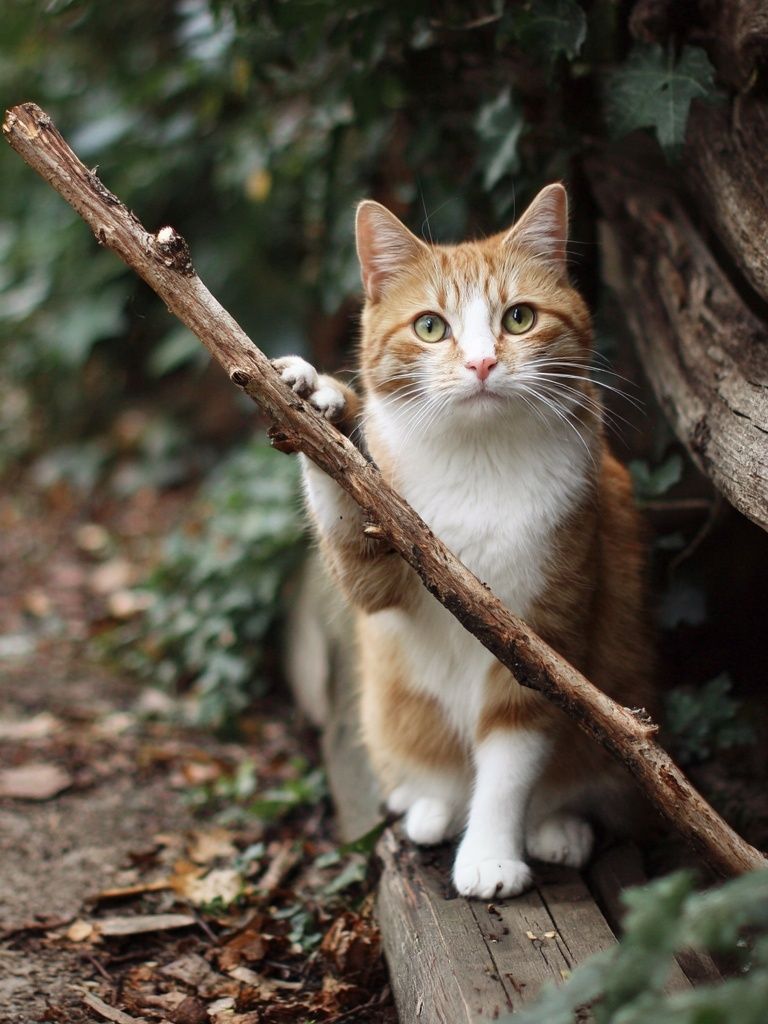 Curious Ginger Cat Photography Poster. poster detail
