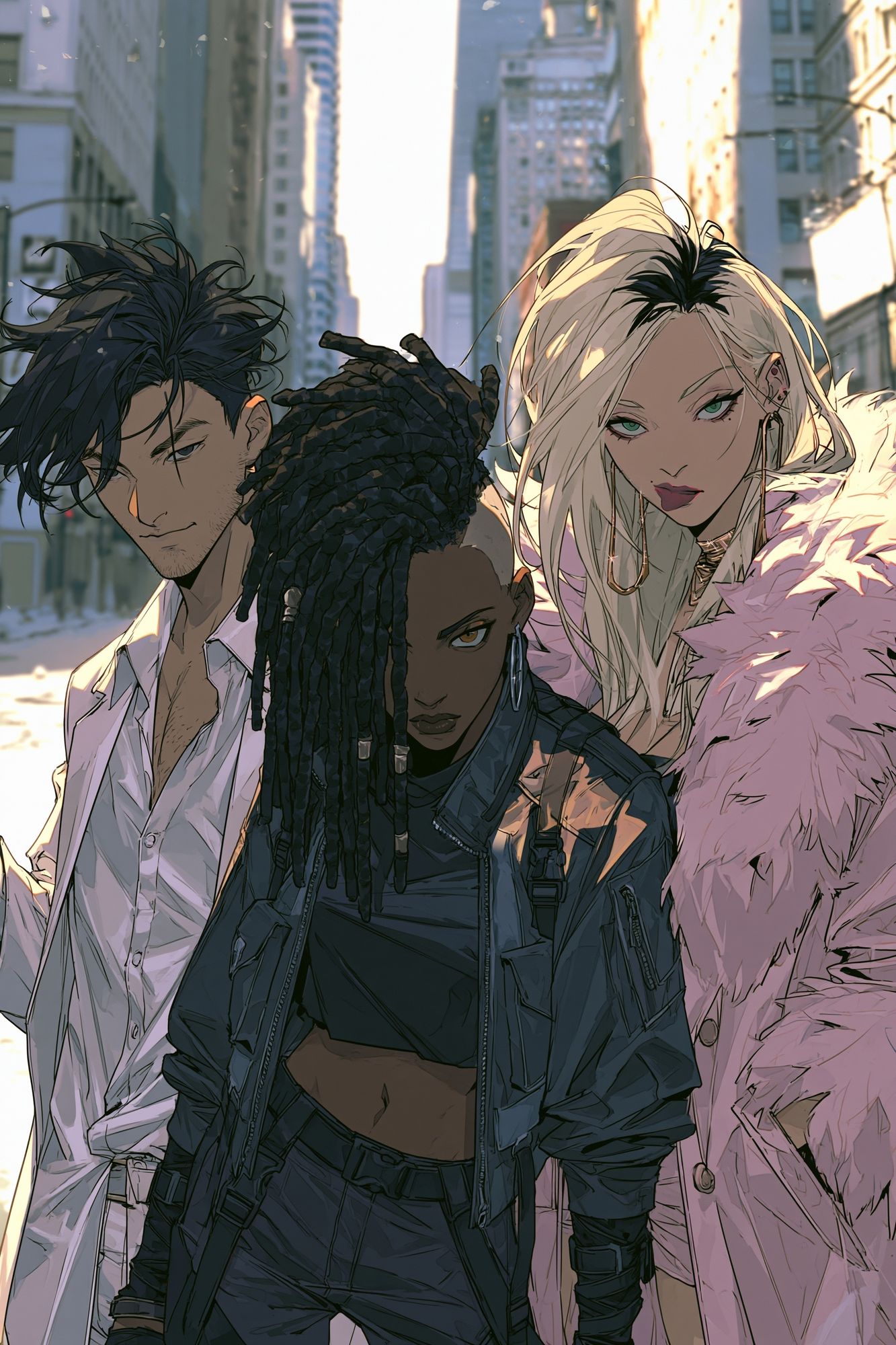 Urban Trio Anime Poster. poster detail