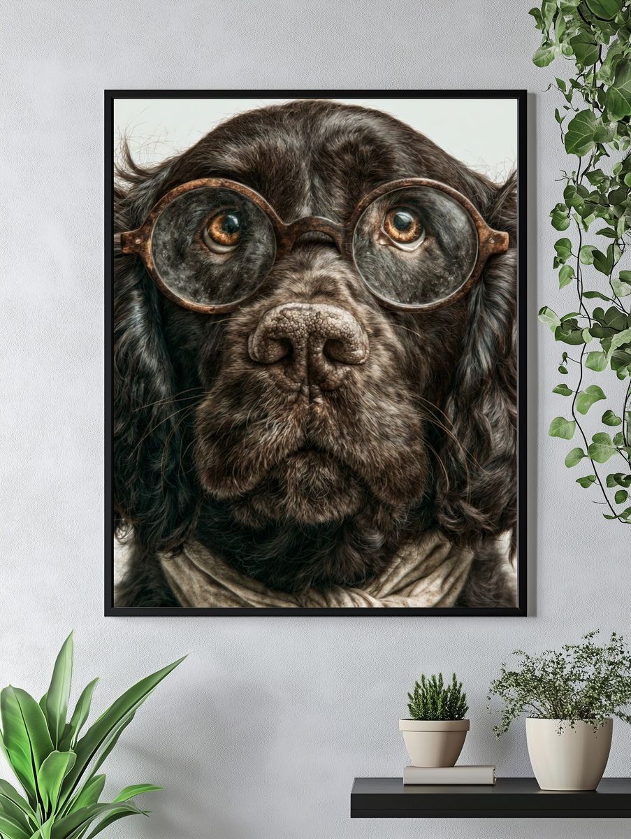 Cocker Spaniel Portrait Poster. — room view 4