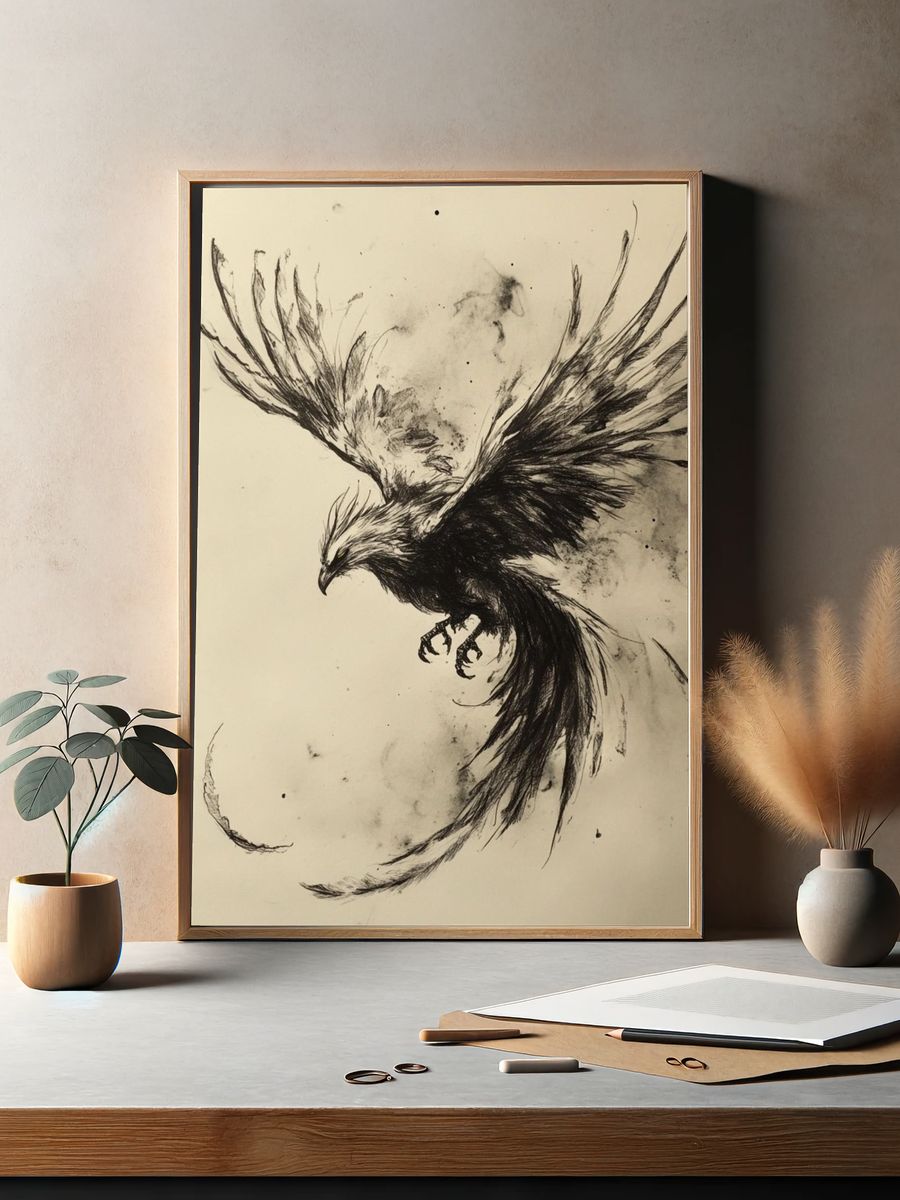 Flying Eagle Ink Print. — room view 2
