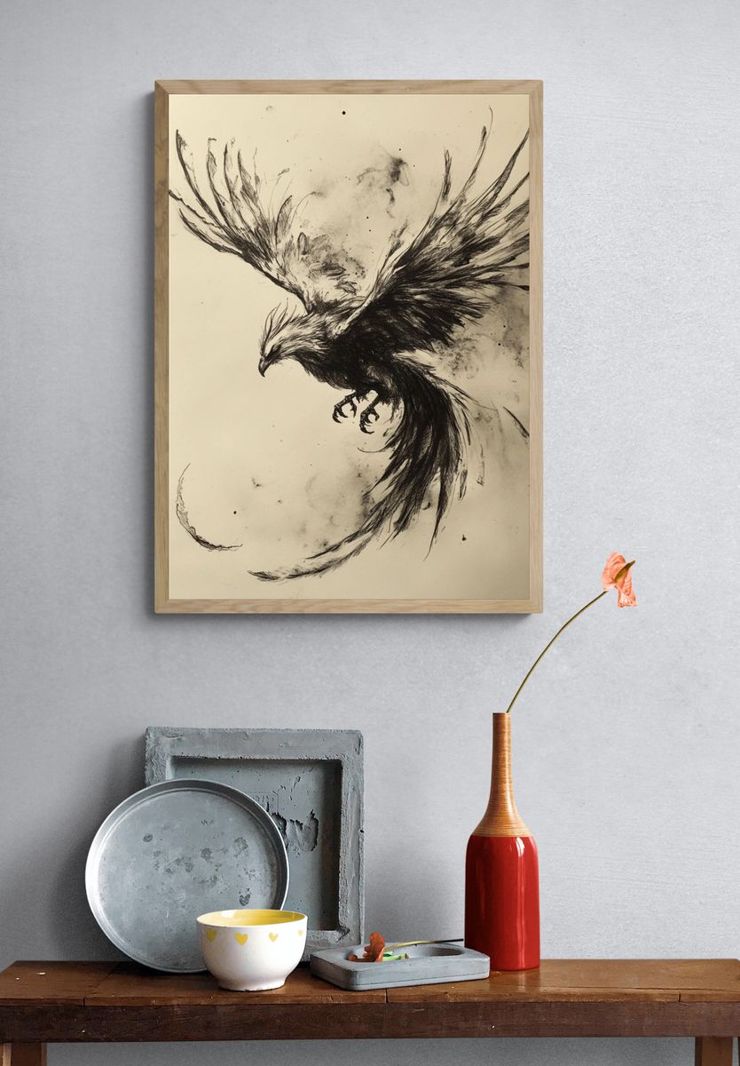 Flying Eagle Ink Print. — room view 3