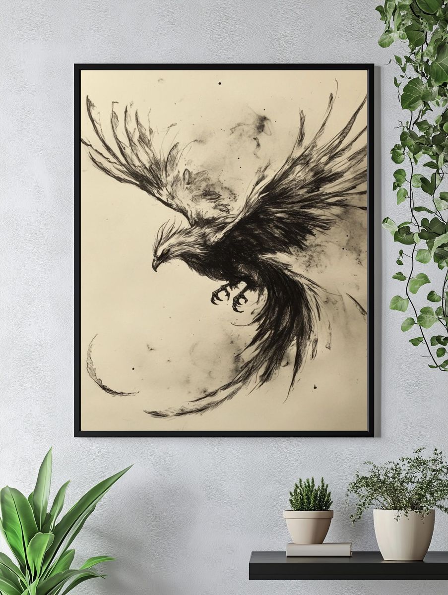 Flying Eagle Ink Print. — room view 4