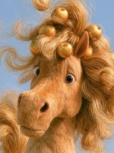 Golden Unicorn Portrait Poster. poster — animals art