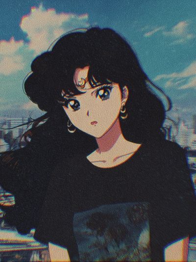 Anime City Portrait Print.