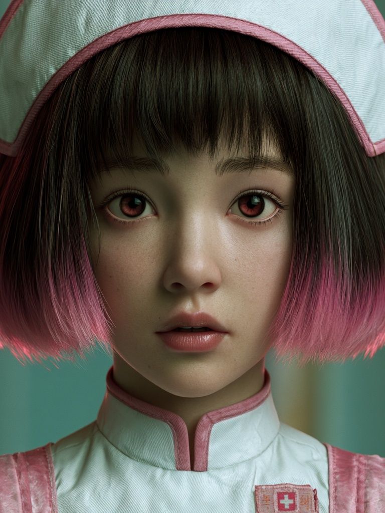 Anime Girl Portrait Print. poster — anime art