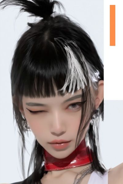 Anime Portrait Digital Art Print.