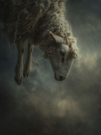 Dreaming Sheep Photography Poster. poster