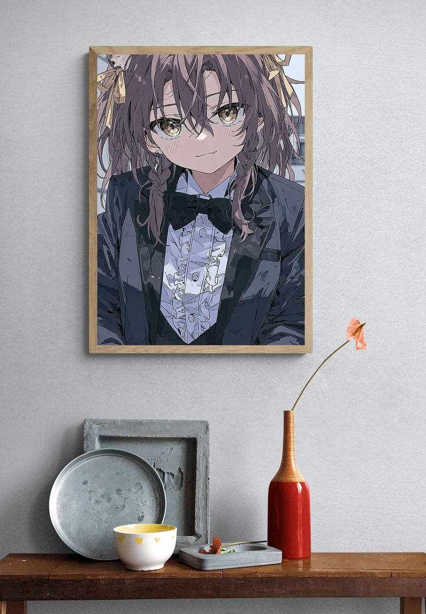 Cat-Eared Anime Portrait Poster. — room view 3