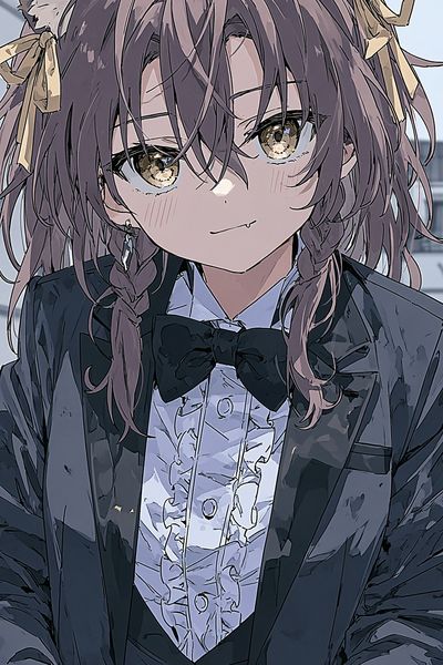 Cat-Eared Anime Portrait Poster.