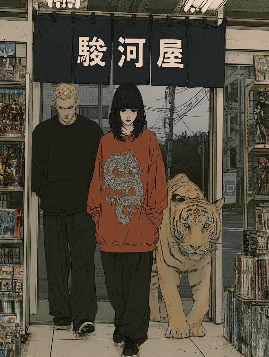 Anime Tiger Shop Poster. poster — anime art