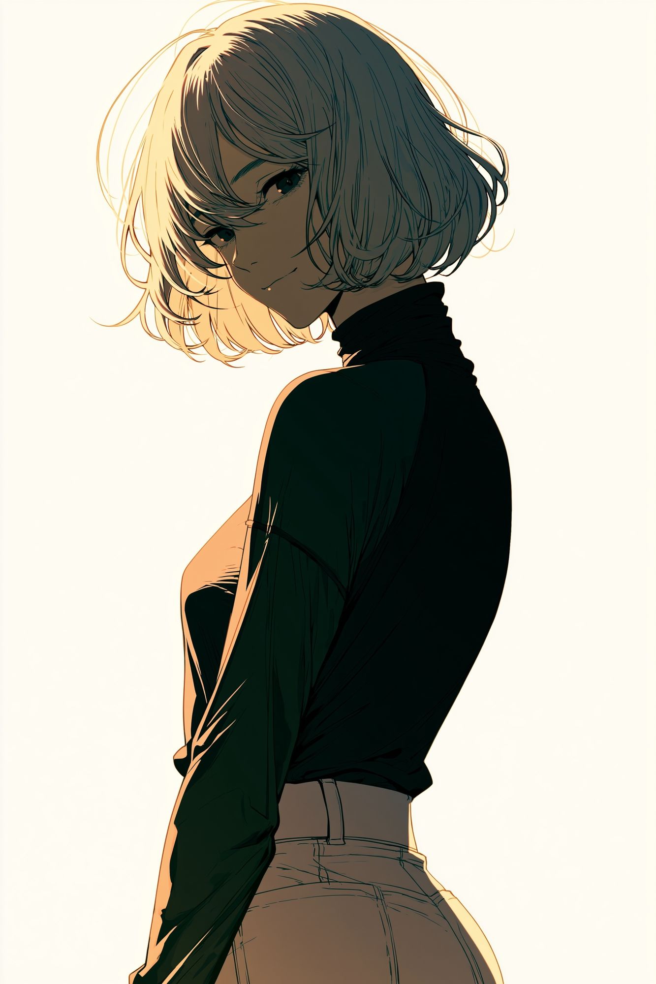 Anime Portrait — Digital Art Print. poster detail