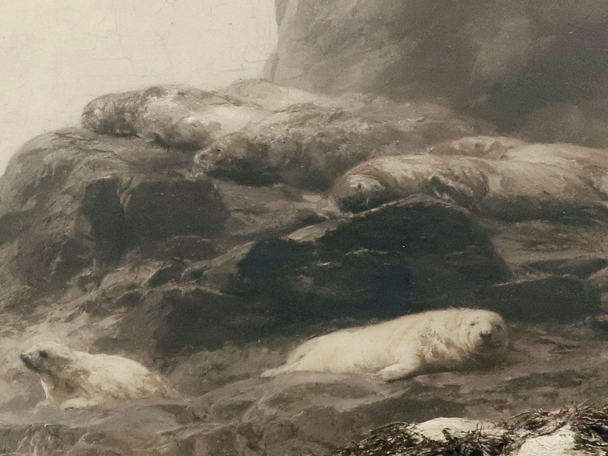 Polar Bears on Ice Fine-Art Print. poster detail