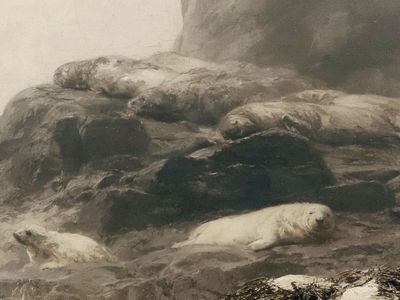 Polar Bears on Ice Fine-Art Print.