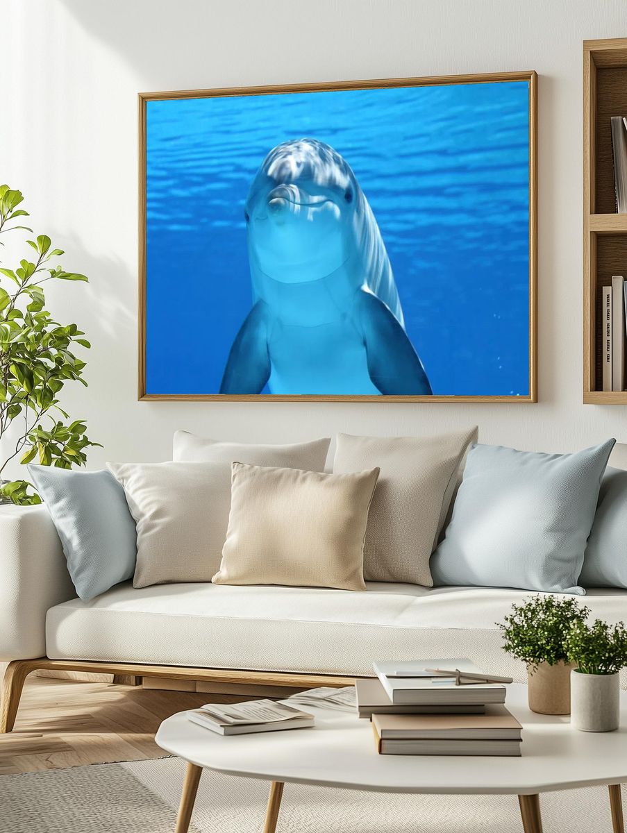 Darkened image dolphin. — room view 2