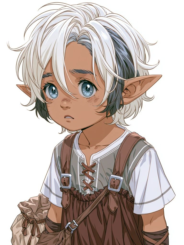 Fantasy Elf Child Illustration Poster. poster — anime art