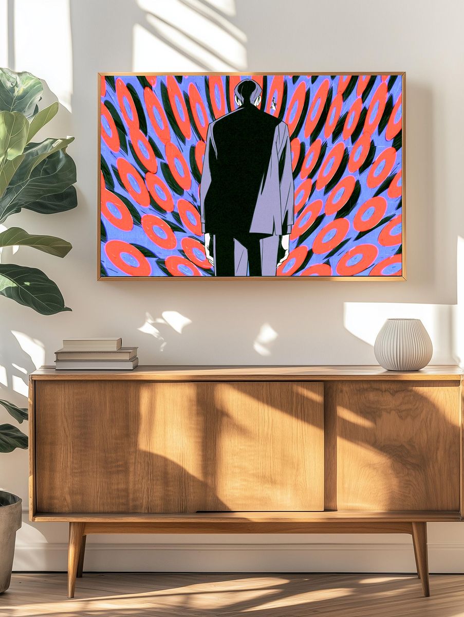 Anime Figure Psychedelic Poster. — room view 3