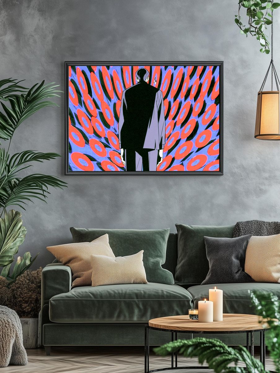 Anime Figure Psychedelic Poster. — room view 4