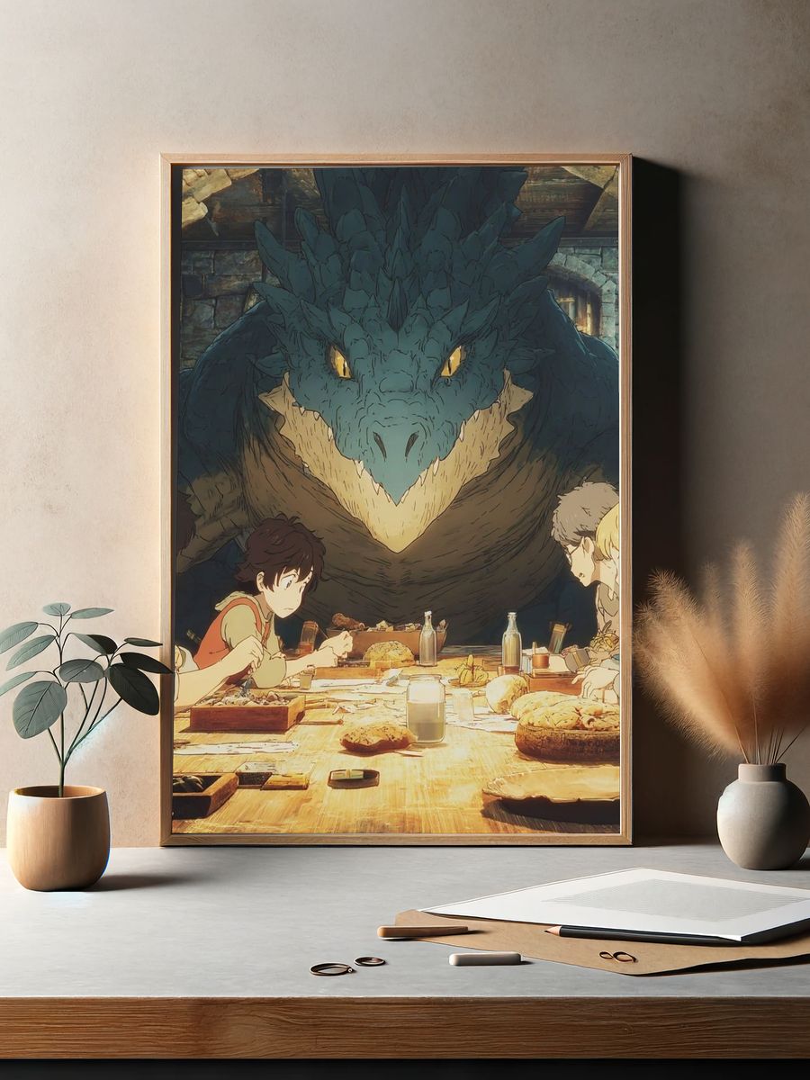 Dragon Feast Studio Ghibli Print. — room view 2