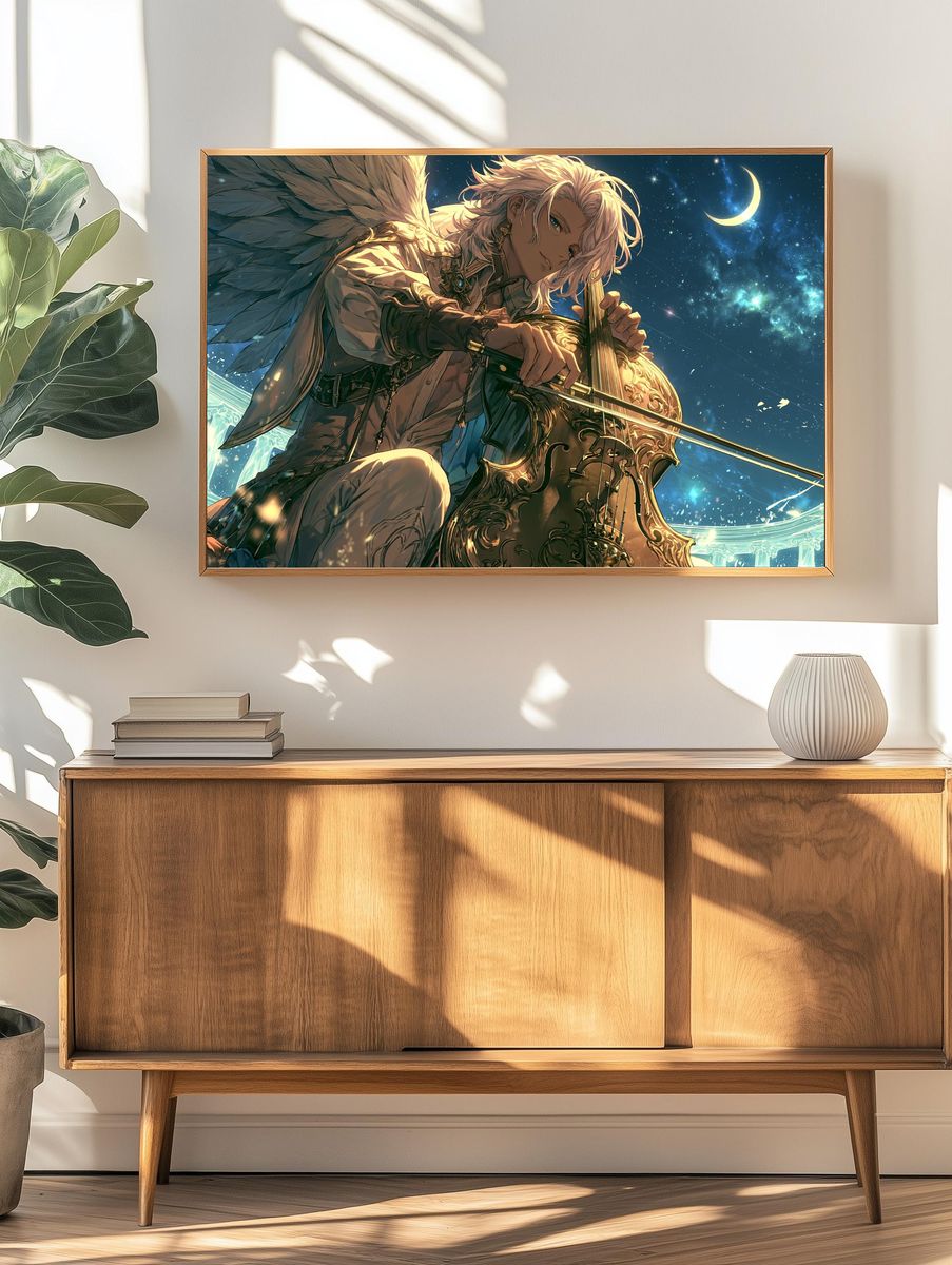 Celestial Angel Violinist Poster. — room view 3