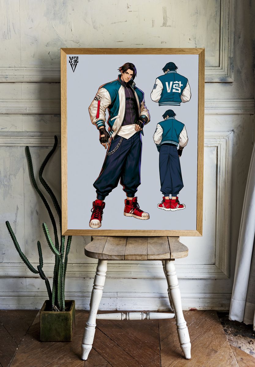 Anime Streetwear Character Poster. — room view 1