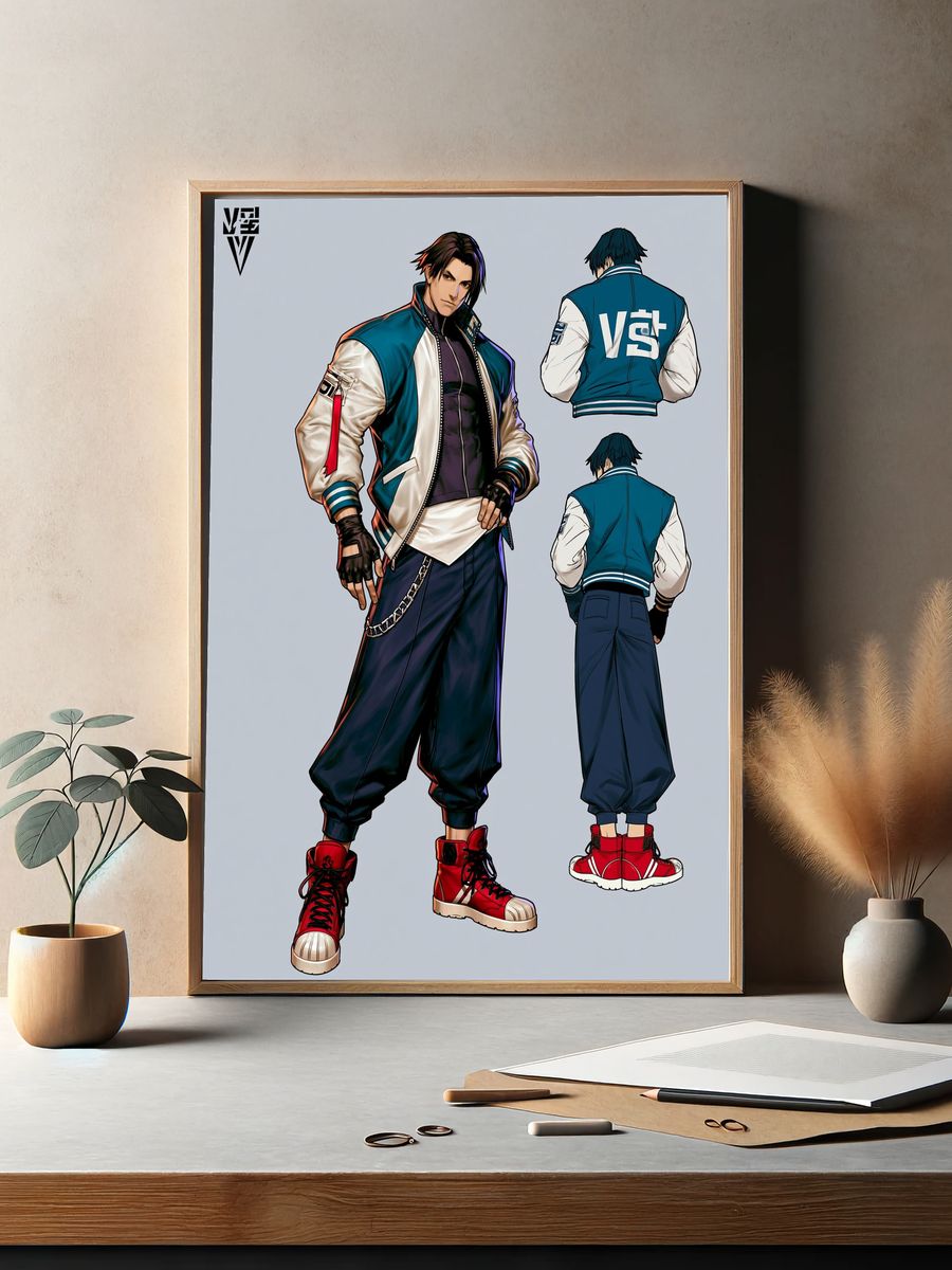 Anime Streetwear Character Poster. — room view 2