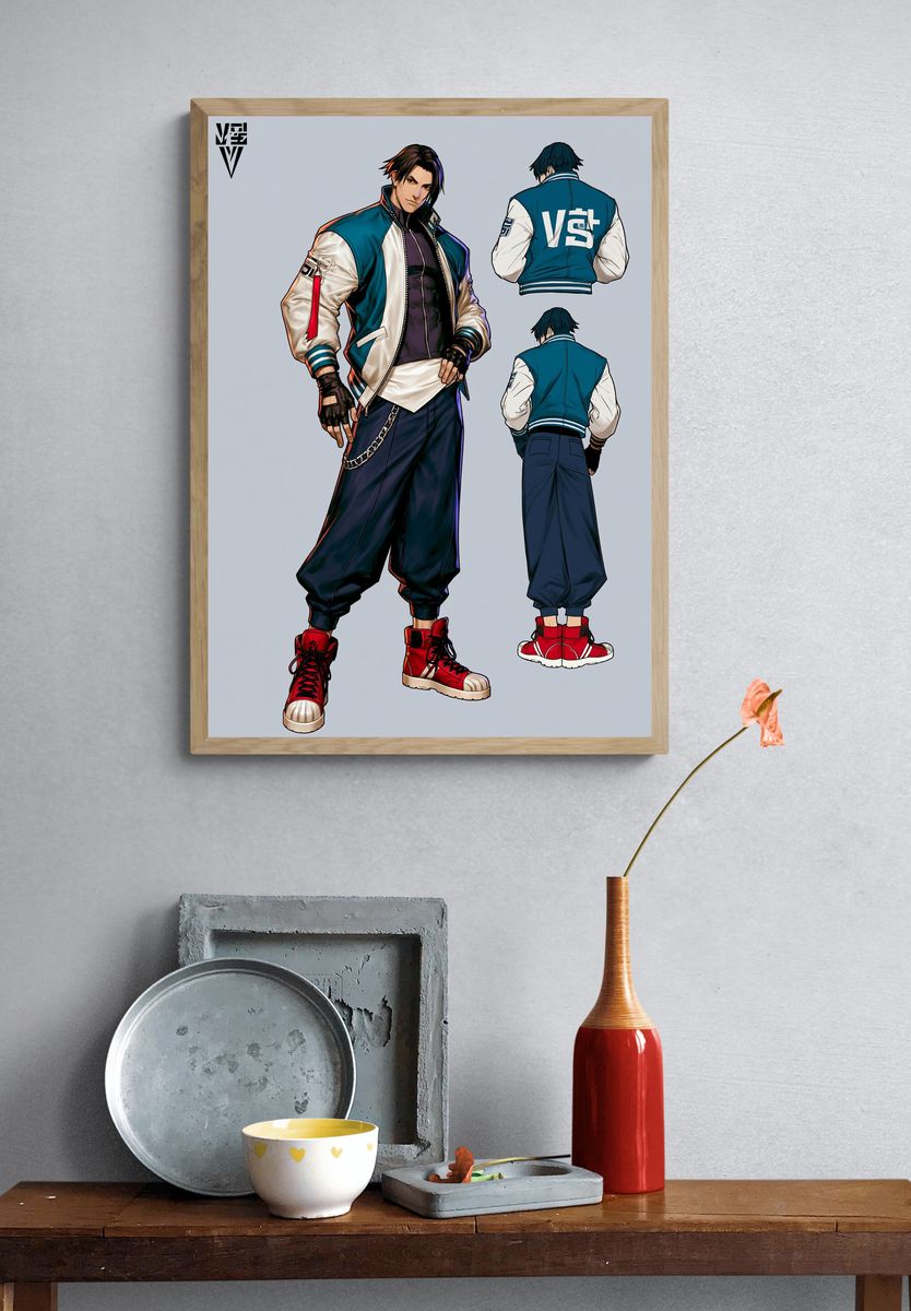 Anime Streetwear Character Poster. — room view 3